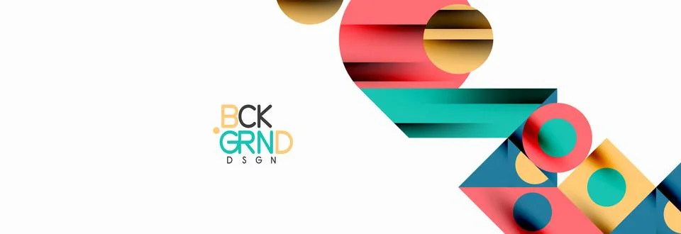 Trendy triangles lines, round elements and circles. Vector Illustration For Illustrazione stock