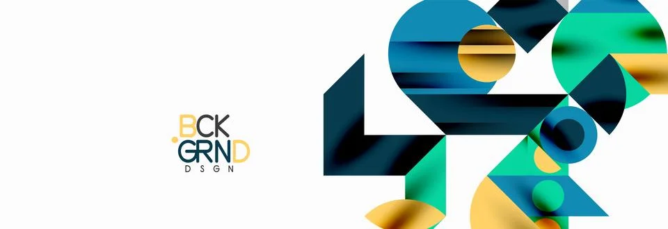 Trendy triangles lines, round elements and circles. Vector Illustration For Illustrazione stock