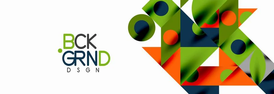 Trendy triangles lines, round elements and circles. Vector Illustration For イラスト素材