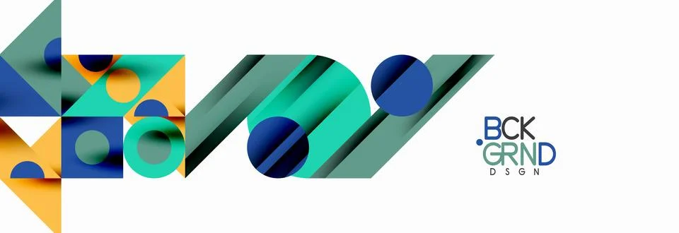 Trendy triangles lines, round elements and circles. Vector Illustration For 스톡 일러스트