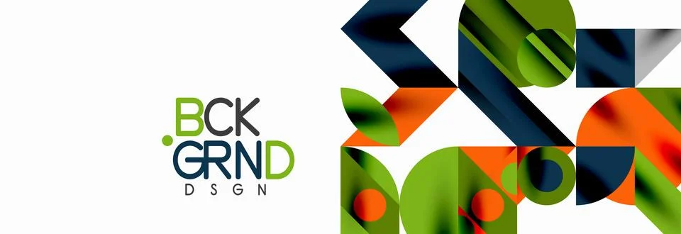 Trendy triangles lines, round elements and circles. Vector Illustration For Illustrazione stock