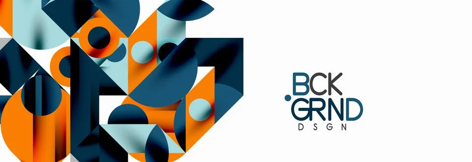 Trendy triangles lines, round elements and circles. Vector Illustration For 库存插图