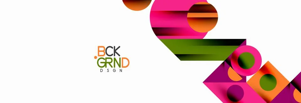 Trendy triangles lines, round elements and circles. Vector Illustration For 스톡 일러스트