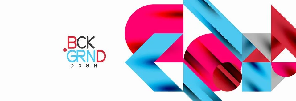 Trendy triangles lines, round elements and circles. Vector Illustration For 库存插图