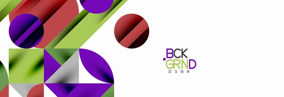Trendy triangles lines, round elements and circles. Vector Illustration For Stock Illustration
