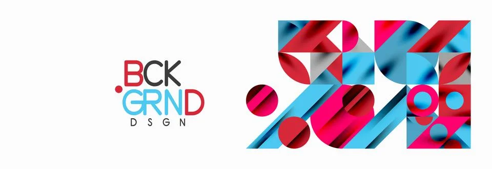 Trendy triangles lines, round elements and circles. Vector Illustration For Illustrazione stock