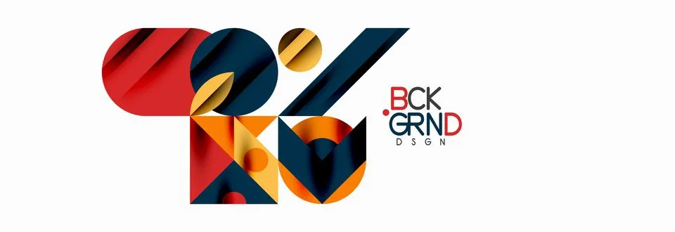 Trendy triangles lines, round elements and circles. Vector Illustration For イラスト素材