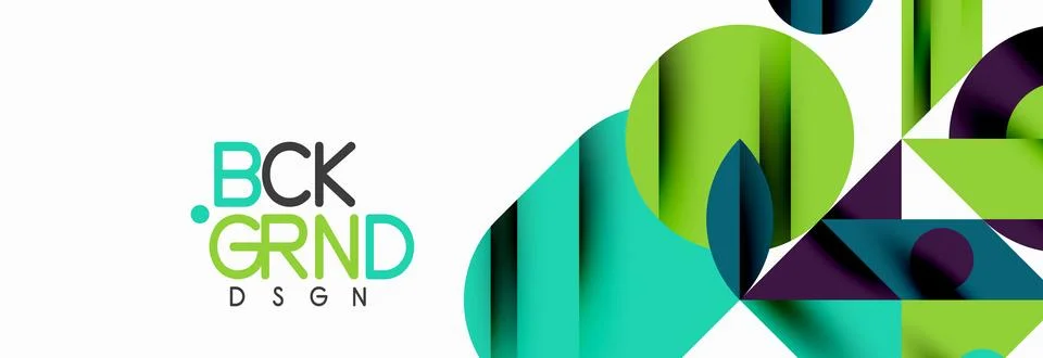 Trendy triangles lines, round elements and circles. Vector Illustration For 스톡 일러스트