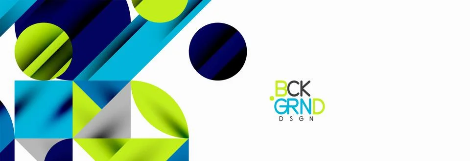 Trendy triangles lines, round elements and circles. Vector Illustration For イラスト素材