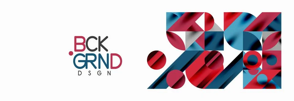 Trendy triangles lines, round elements and circles. Vector Illustration For 库存插图