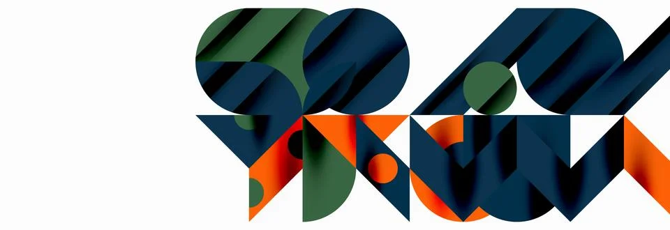 Trendy triangles lines, round elements and circles. Vector Illustration For 스톡 일러스트