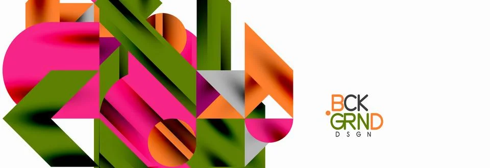 Trendy triangles lines, round elements and circles. Vector Illustration For イラスト素材