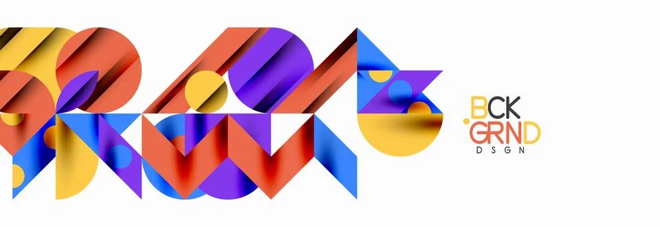 Trendy triangles lines, round elements and circles. Vector Illustration For Stock Illustration