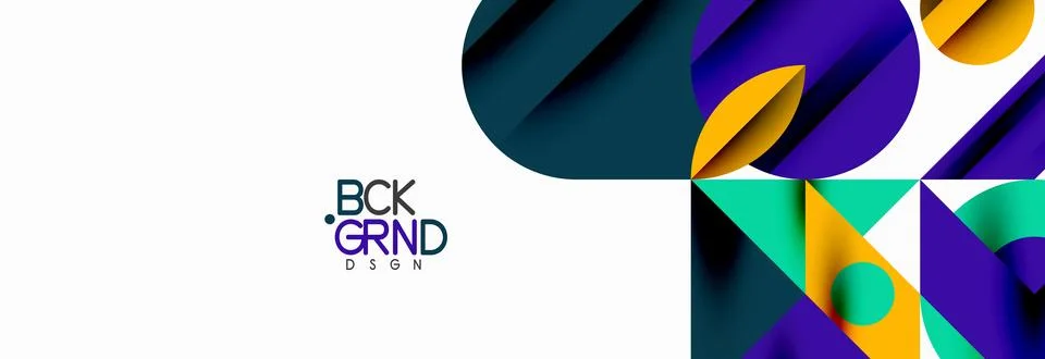 Trendy triangles lines, round elements and circles. Vector Illustration For 库存插图