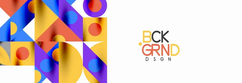 Trendy triangles lines, round elements and circles. Vector Illustration For 库存插图