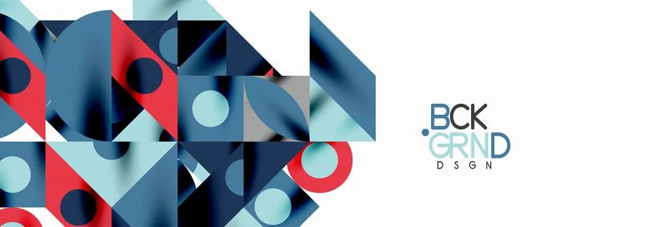 Trendy triangles lines, round elements and circles. Vector Illustration For Stock Illustration