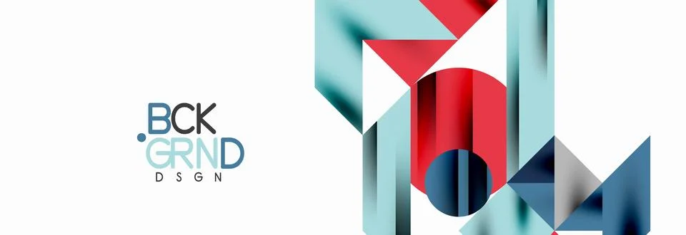 Trendy triangles lines, round elements and circles. Vector Illustration For Illustrazione stock