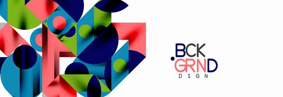 Trendy triangles lines, round elements and circles. Vector Illustration For 库存插图