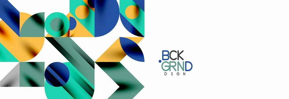 Trendy triangles lines, round elements and circles. Vector Illustration For Illustrazione stock