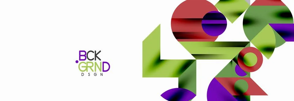 Trendy triangles lines, round elements and circles. Vector Illustration For Stock Illustration