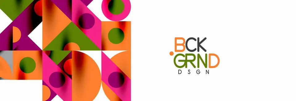 Trendy triangles lines, round elements and circles. Vector Illustration For イラスト素材