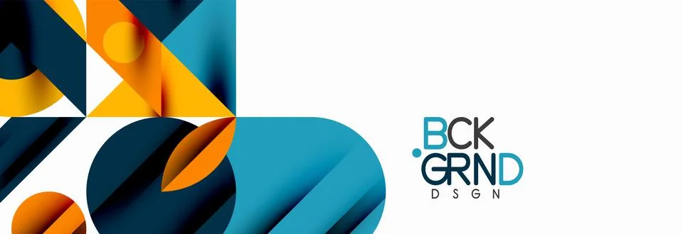 Trendy triangles lines, round elements and circles. Vector Illustration For イラスト素材