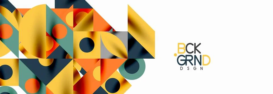 Trendy triangles lines, round elements and circles. Vector Illustration For Stock Illustration