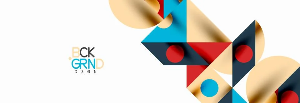 Trendy triangles lines, round elements and circles. Vector Illustration For Stock Illustration