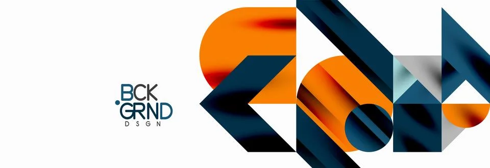 Trendy triangles lines, round elements and circles. Vector Illustration For 库存插图