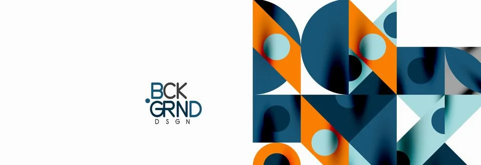 Trendy triangles lines, round elements and circles. Vector Illustration For 스톡 일러스트