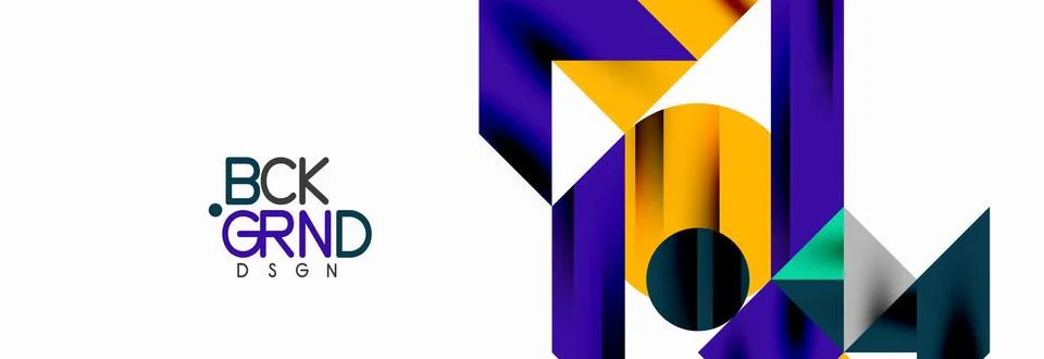 Trendy triangles lines, round elements and circles. Vector Illustration For イラスト素材