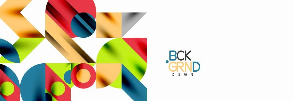 Trendy triangles lines, round elements and circles. Vector Illustration For Illustrazione stock