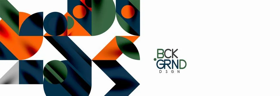 Trendy triangles lines, round elements and circles. Vector Illustration For 库存插图