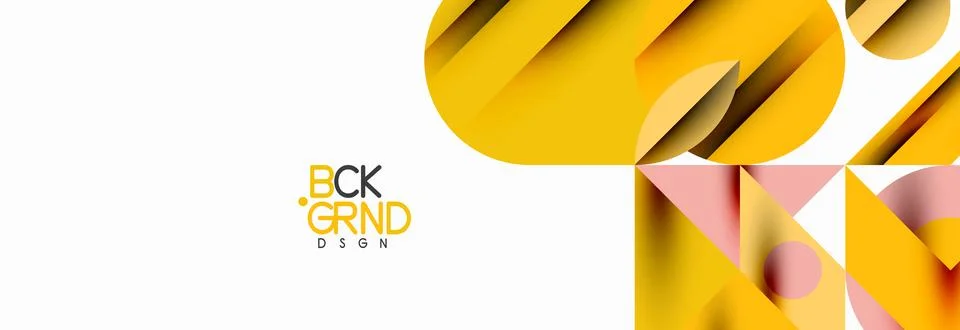 Trendy triangles lines, round elements and circles. Vector Illustration For Illustrazione stock