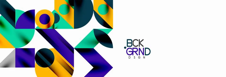 Trendy triangles lines, round elements and circles. Vector Illustration For Stock Illustration