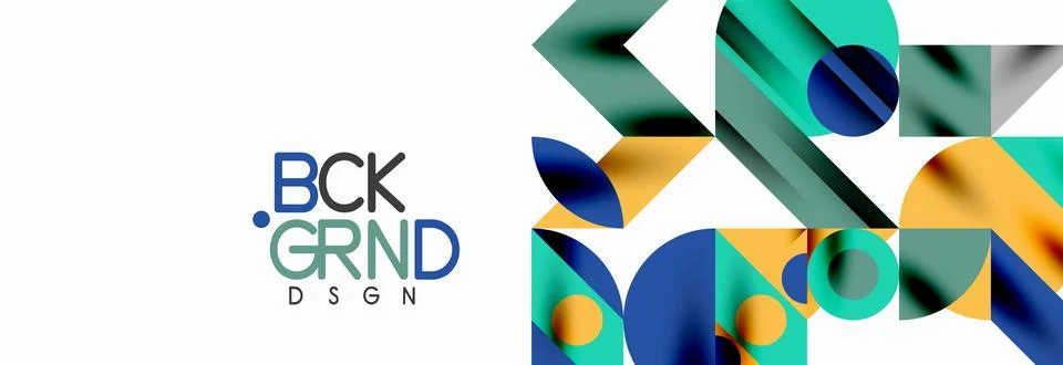 Trendy triangles lines, round elements and circles. Vector Illustration For Stock Illustration