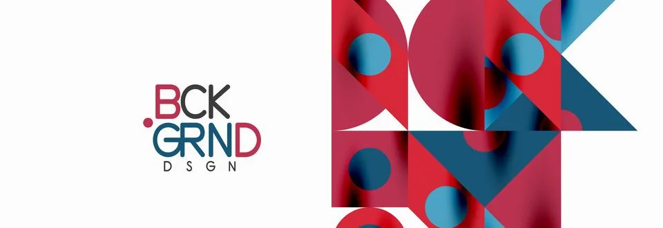 Trendy triangles lines, round elements and circles. Vector Illustration For 库存插图