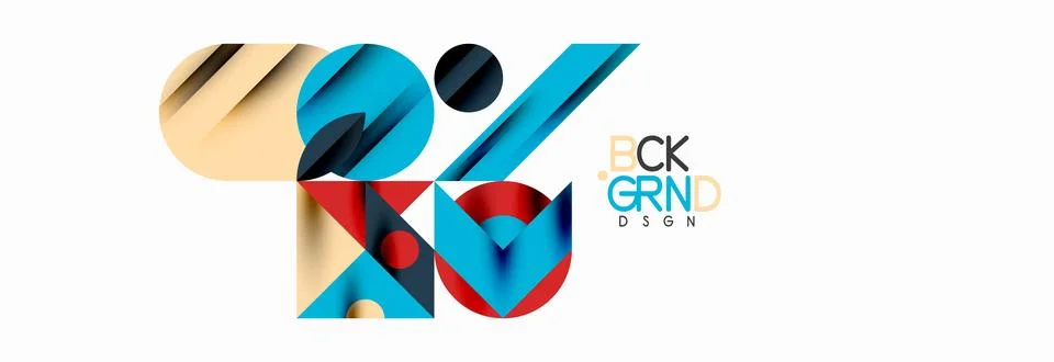 Trendy triangles lines, round elements and circles. Vector Illustration For イラスト素材