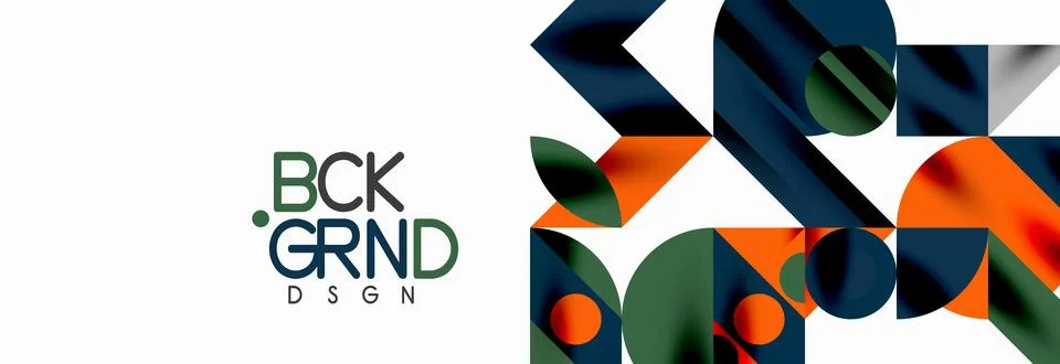 Trendy triangles lines, round elements and circles. Vector Illustration For イラスト素材