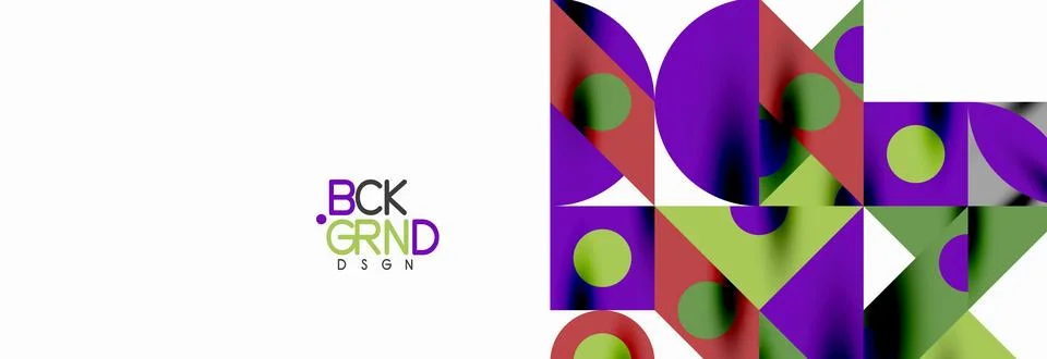 Trendy triangles lines, round elements and circles. Vector Illustration For Stockillustratie
