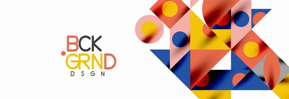 Trendy triangles lines, round elements and circles. Vector Illustration For Stock Illustration