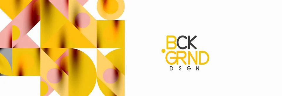 Trendy triangles lines, round elements and circles. Vector Illustration For イラスト素材