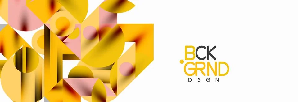 Trendy triangles lines, round elements and circles. Vector Illustration For イラスト素材