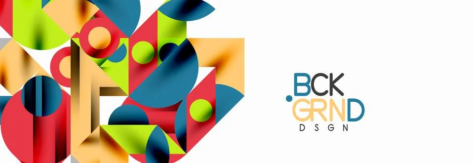 Trendy triangles lines, round elements and circles. Vector Illustration For 库存插图