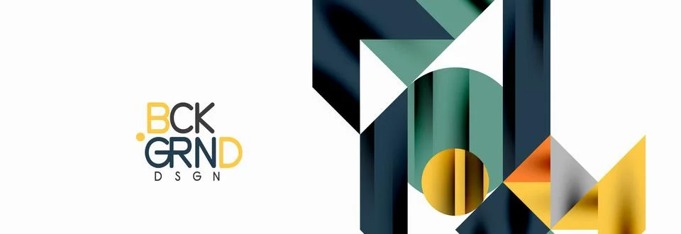 Trendy triangles lines, round elements and circles. Vector Illustration For Stock Illustration