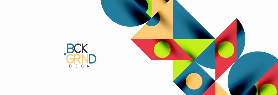 Trendy triangles lines, round elements and circles. Vector Illustration For Stock Illustration