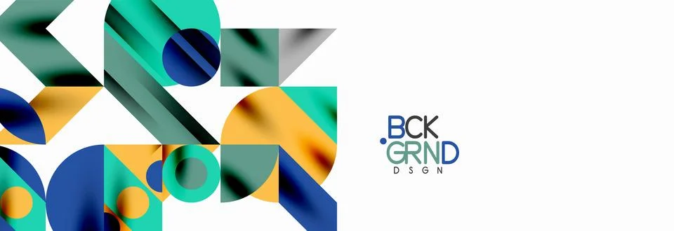 Trendy triangles lines, round elements and circles. Vector Illustration For Stock Illustration