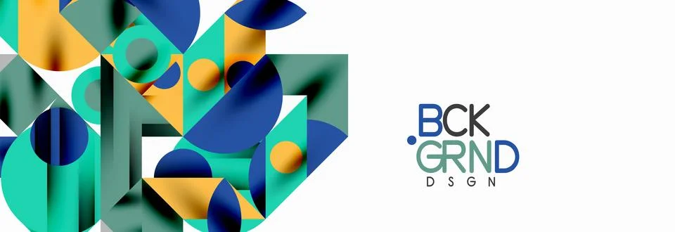 Trendy triangles lines, round elements and circles. Vector Illustration For 스톡 일러스트