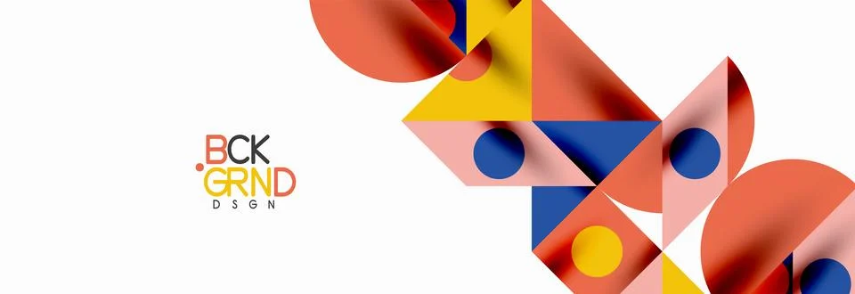 Trendy triangles lines, round elements and circles. Vector Illustration For Stock Illustration