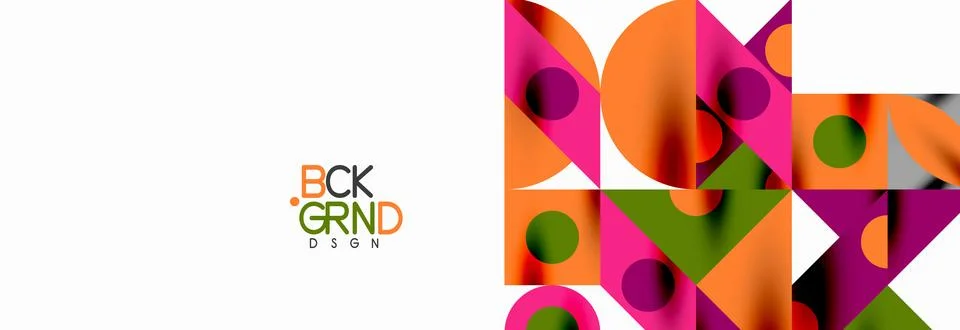 Trendy triangles lines, round elements and circles. Vector Illustration For 스톡 일러스트